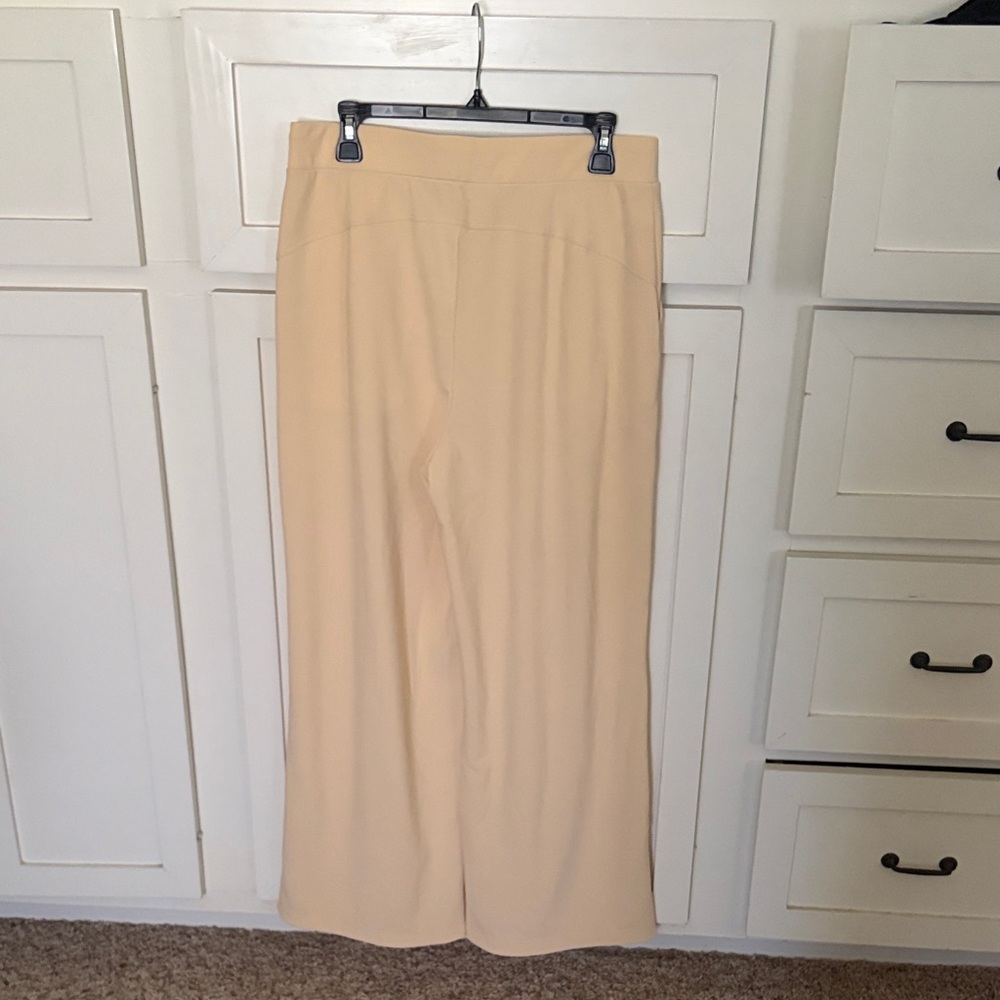 HALARA Cream Wide Leg Women's Pants - Picture 3 of 4